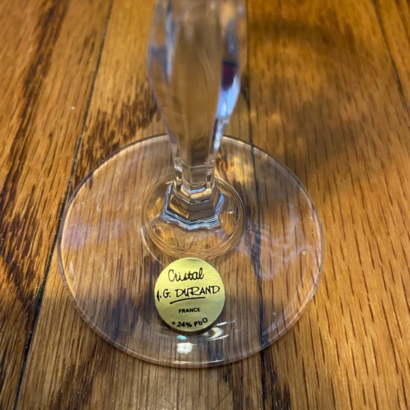 Vintage 1981 Cristal d'Arques Champagne Flutes. Set of 6 in box never used - Picture 6 of 8